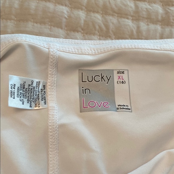 Tennis White Skort with Pink Accents - Picture 3 of 3